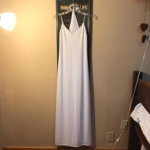 White prom dress